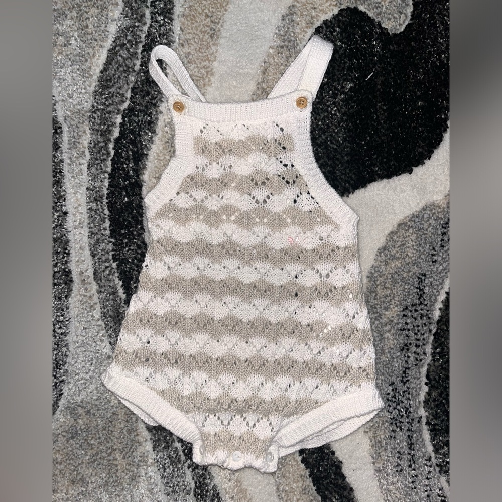 Zara crochet baby romper